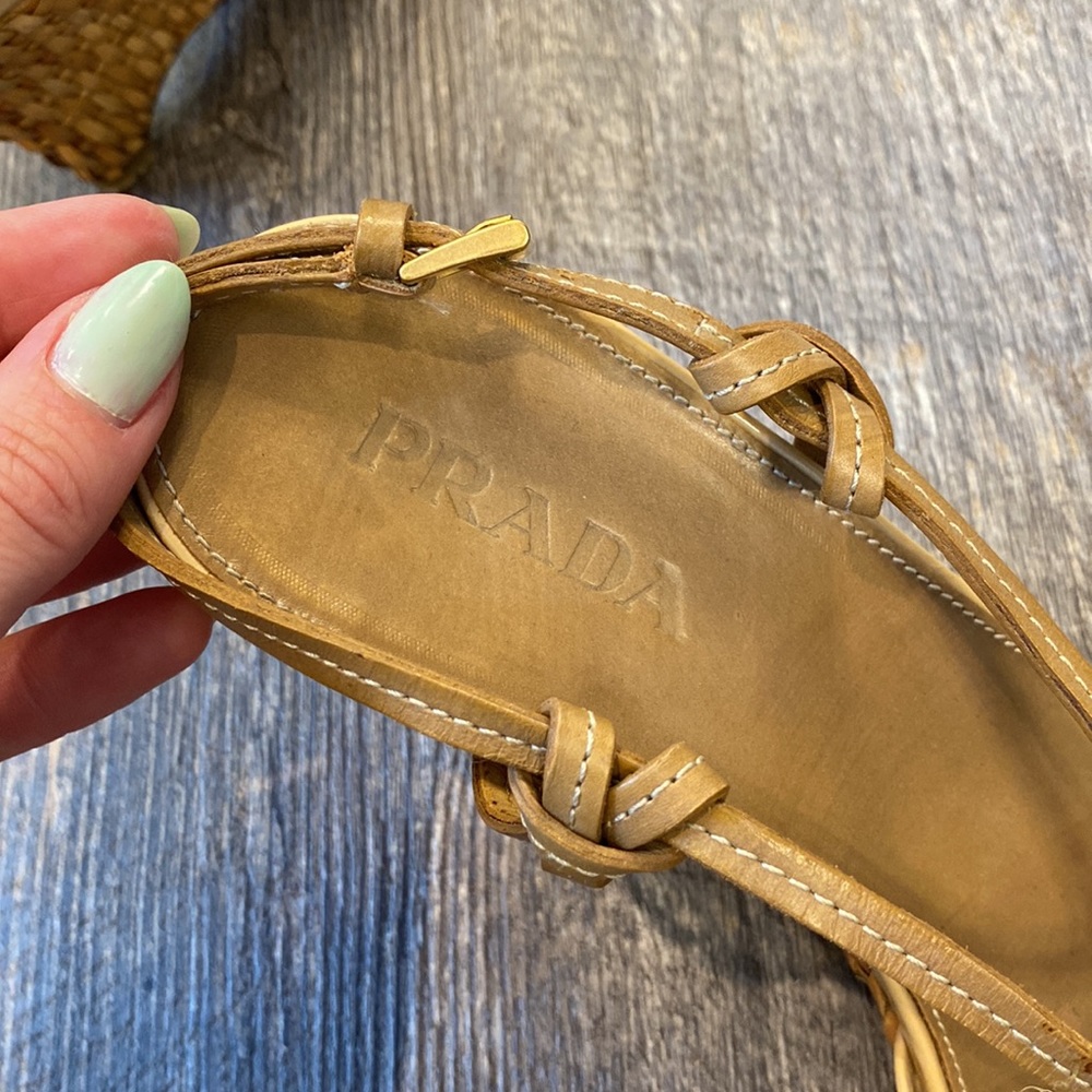 Prada Wedges - Tan, Size 37 - Picture 9 of 9